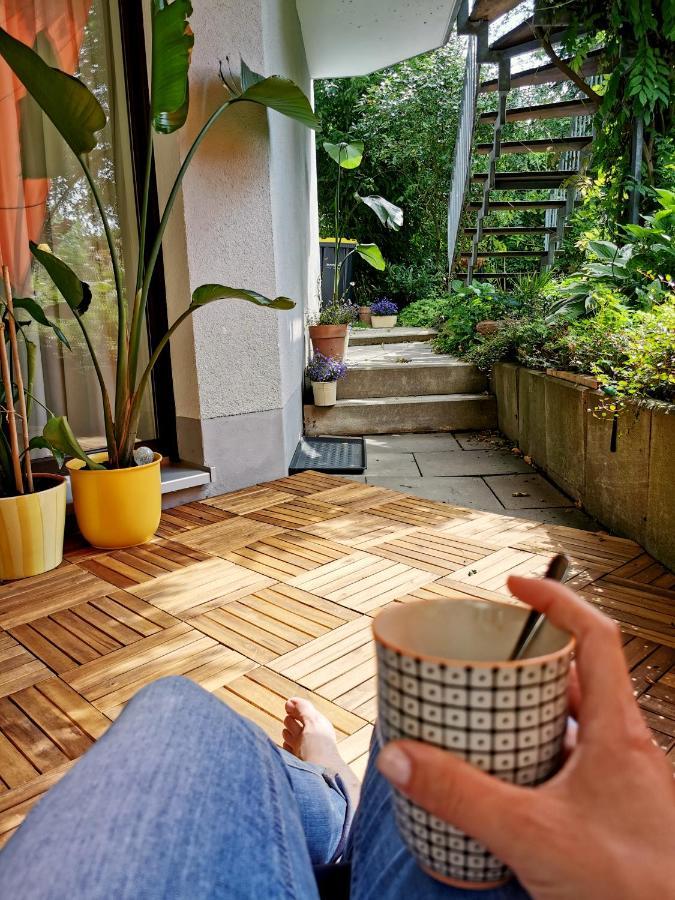 Souterrainwohnung Mit Grossem Garten Und Sauna Kassel Eksteriør billede